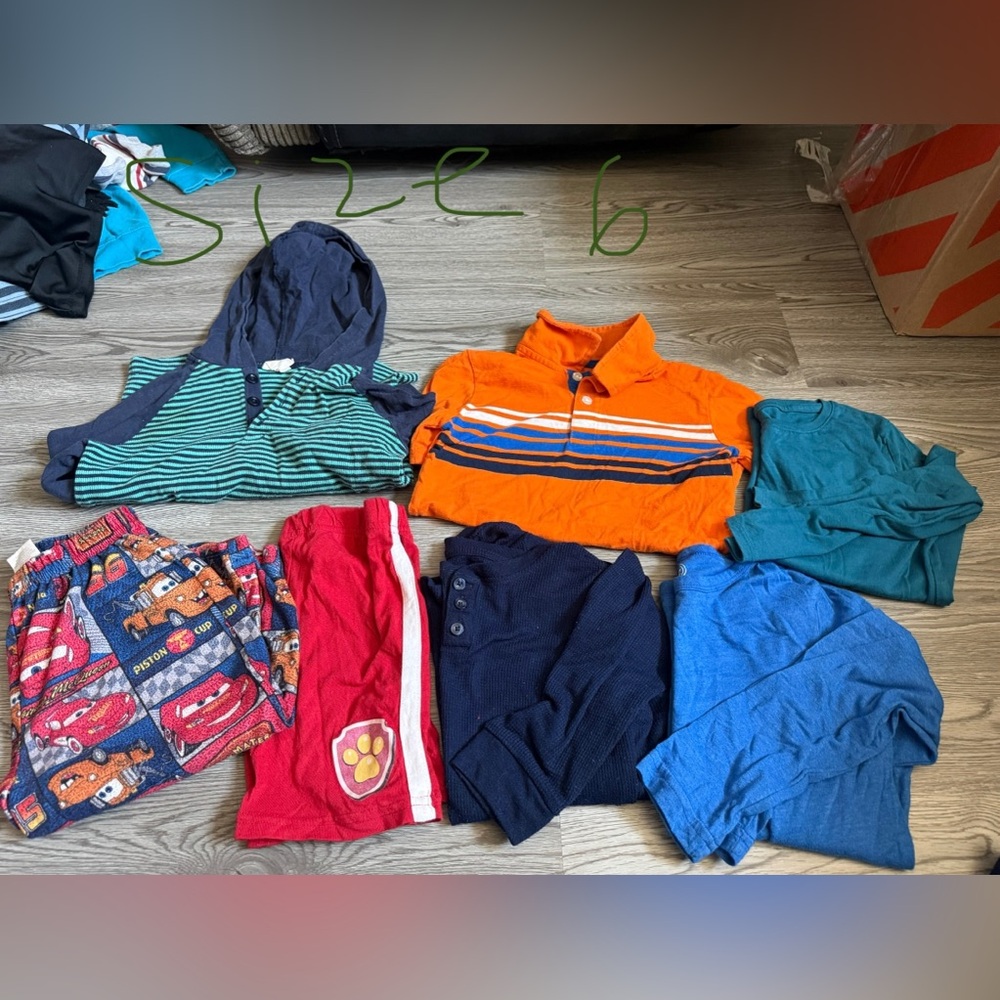 Orange Striped Kids Polo Shirt